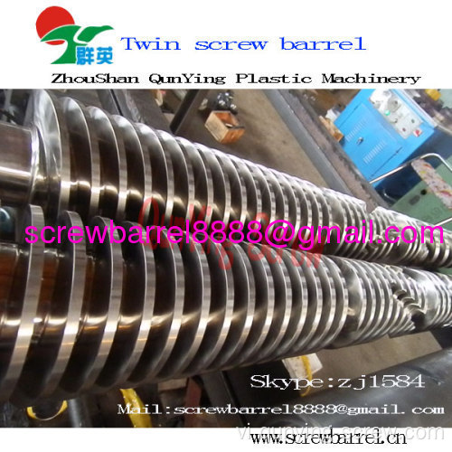 Hình nón Twin vít thùng nhựa thùng và Pelletizing Line